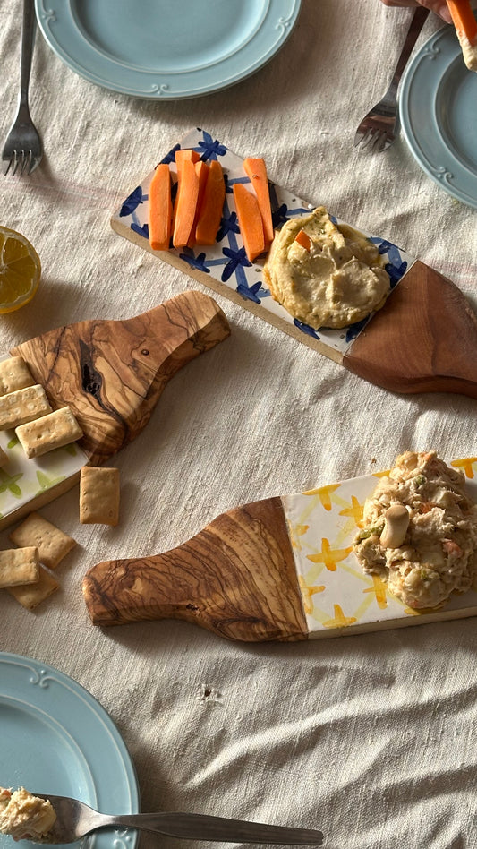 “Mallorqueta”  Pack de 3 tablas de cerámica para servir alimentos