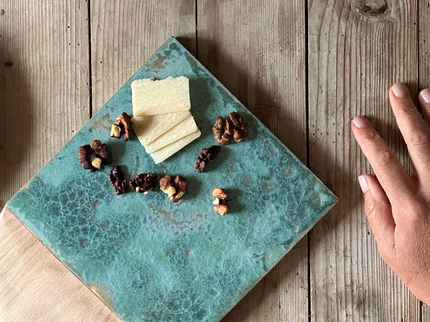 Tabla de cerámica para presentar alimentos "Mediterránea"