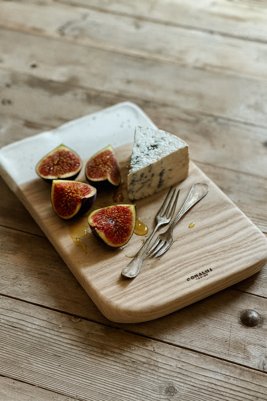 Tabla “ Rosemary” tabla de baldosa y madera para servir alimentos